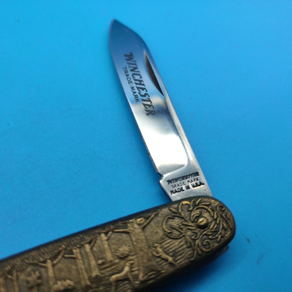 Navaja de bolsillo Winchester Modelo 62 1998-3 Hecha en EE. UU. Foto 3 de 4