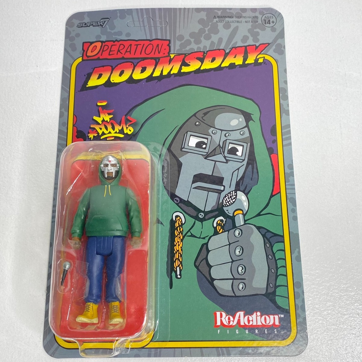 MF DOOM x SUPER7 - Operation: DOOMSDAY Reaction Figure