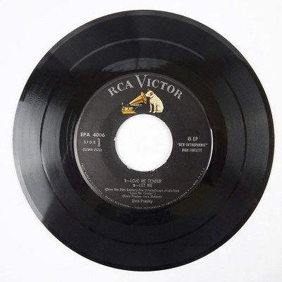Elvis Presley 45 EP Love Me Tender/Let Me/Poor Boy/We're Gonna