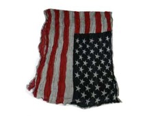 SHIPITNOW Bandana Bandiera Americana Blu navy, Rosso e Bianco - Foulard quadrata 55x55cm Bandiera USA - Fasce per Capelli - Headband