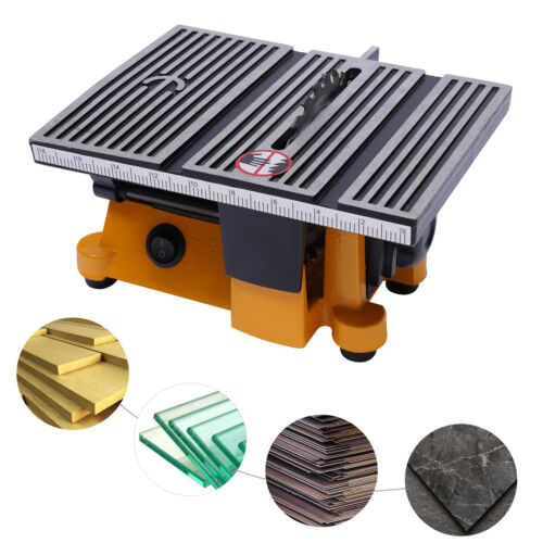 Mini Table Saw Woodworking 4500 RPM Glass Stone Cutting machine Multifunctional