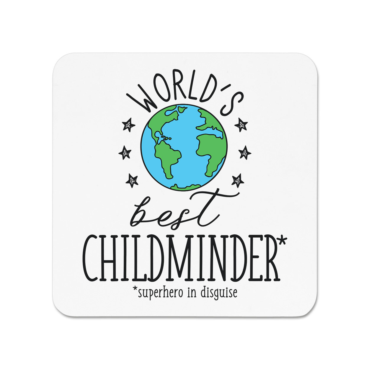 World's Best Child Minder Fridge Magnet Funny Joke Best Awesome Au Pair Carer