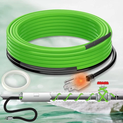 MAXKOSKO 7FT Self-Regulating Pipe Heat Tape for Water Pipes Pipe Freeze