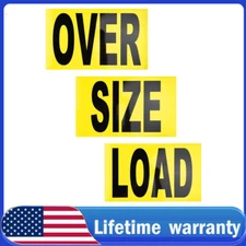 12"x60" 3 piece Magnetic Oversize Load Sign for Escort/Pilot Car ~ Truck Safety