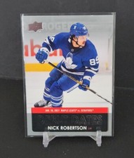 2021-22 UPPER DECK Hockey Nick Robertson DEBUT DATES DD-15