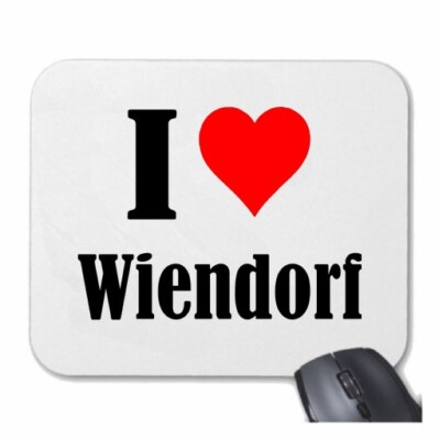MOUSEPAD Mauspad I Love Wiendorf Ich Liebe Wiendorf