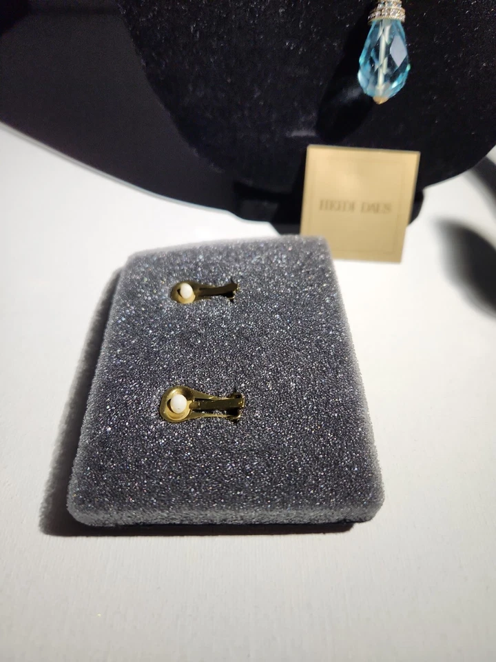 Anillo Heidi Daus Piedra Negra Cuentas Color Turquesa Talla 6 Foto 4 de 4