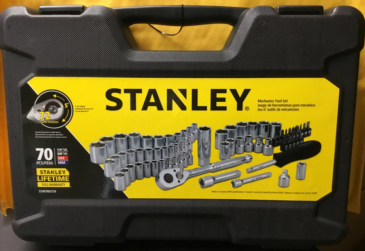 Stanley 70 piece socket set deals