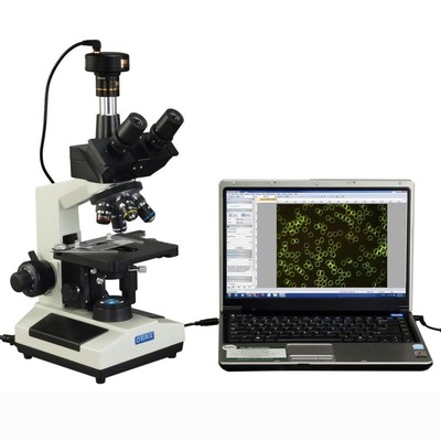 40X-2000X Compound Darkfield Trinocular LED Microscope+1.3MP USB Digital Camera