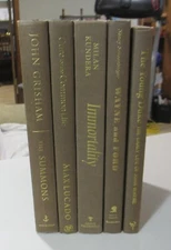 DECOR Book lot 5 Library Shelf Display Interior Design Staging Cedar Brown VG CN