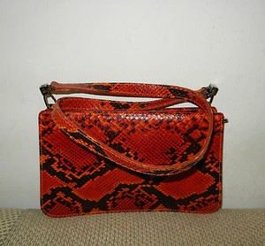snakeskin messenger bag