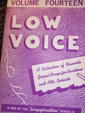 Low Voice Volume 14 compiled John Peterson Singspiration 1970 PB H5