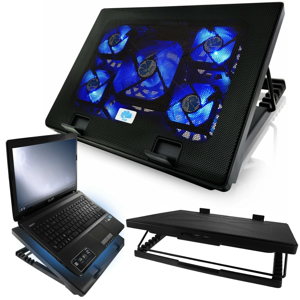 Supporto Raffreddatore Portatile 4 In 1 Per Laptop: 4 Mini Palline Fredde In Alluminio E Silicone, Per MacBook E PC, Bianco