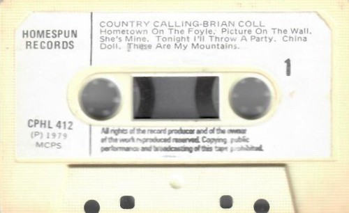 Country Calling - Brian Coll - VGC 1979 11 Track Cassette - Uncommon - Picture 5 of 5