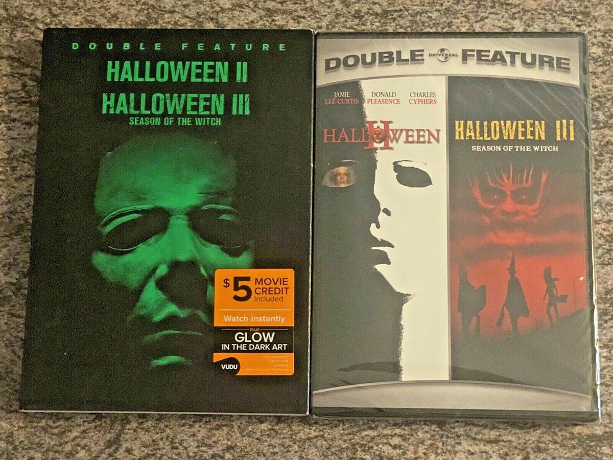 Halloween 2 & Halloween 3 DVD 2020 Limited Edition Glows in The
