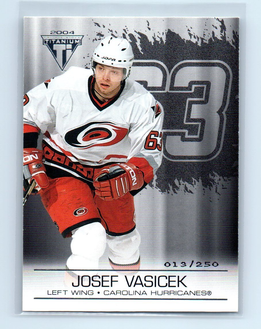 2003-04 Titanium Retail Jersey Number Parallels #22 Josef Vasicek