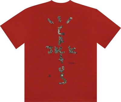 Cactus Jack Travis Scott Motherboard Logo IV T-Shirt 'Red' | Size