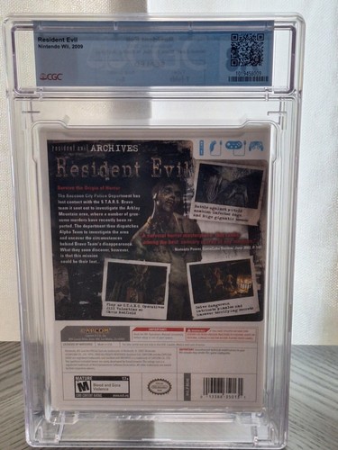 Resident Evil Archives Brandneu Sealed Graded CGC 9.8 A++ Nintendo Wii - Bild 2 von 2