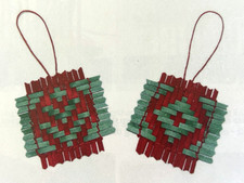 Basket Weaving Pattern Christmas Stamps by Laura Lee Zanger