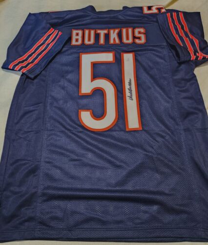 DICK BUTKUS signed custom Jersey auto autograph Beckett size XL CERTIFIED - Picture 1 of 2