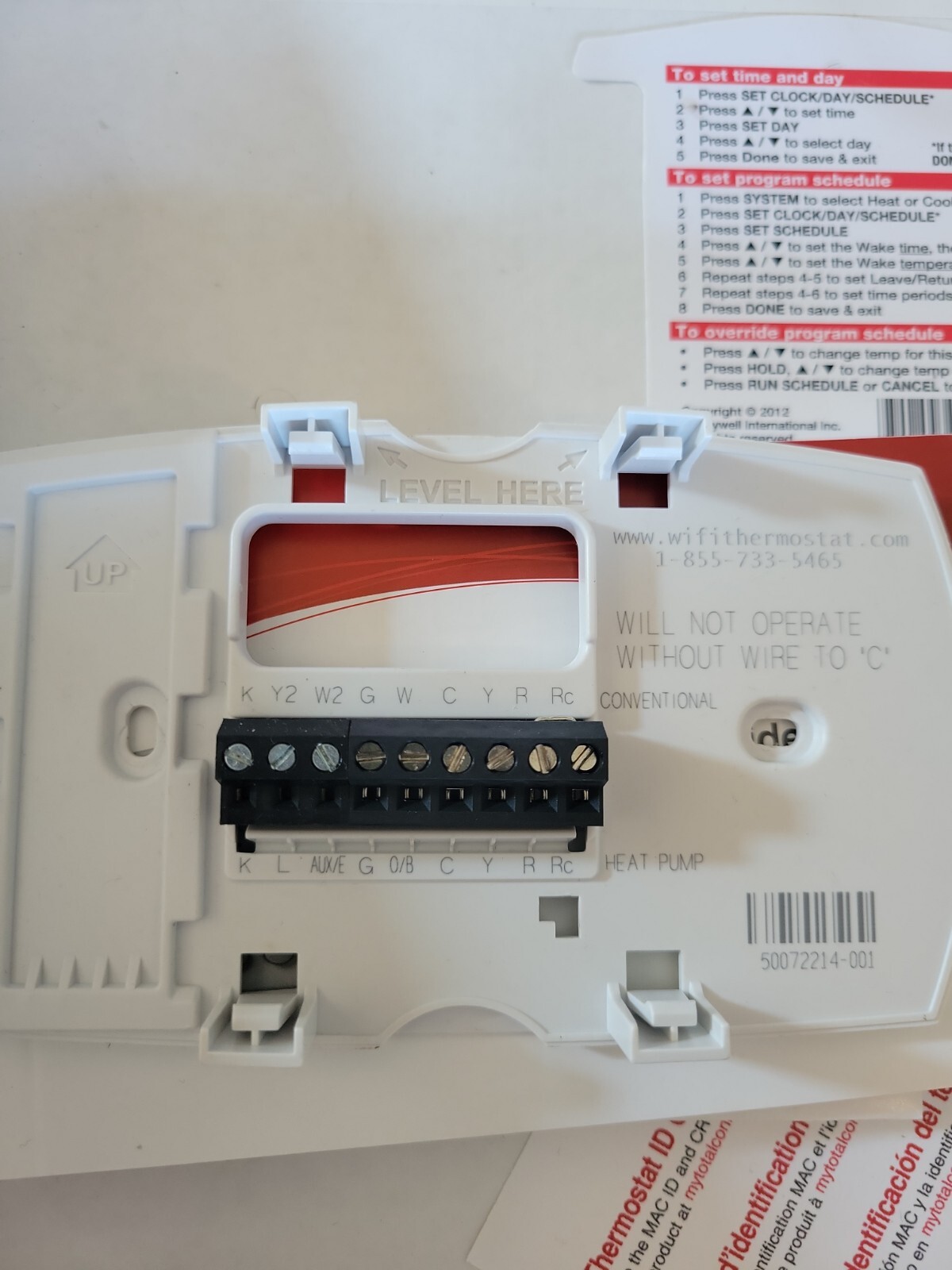 Honeywell WiFi 7Day Programmable Thermostat (RTH6580WF) 699995649044