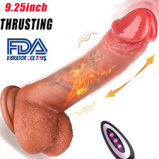 Telescopic Realistic Thrusting Dildo Vibrator Sex Toys for Women Remote Control