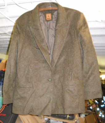 Vintage STEINBOCK Tyrol Austria Women's 3 Button Wool Blazer Jacket US14 Mohair