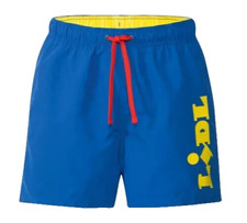 Lidl Livergy Men’s Official Blue/Yellow Elasticated Lined Swim Swimming Shorts L