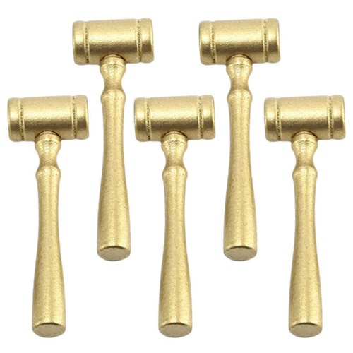 5Pcs Attorney Auction Costume Accessories Hammer Toy Pretend Courtroom
