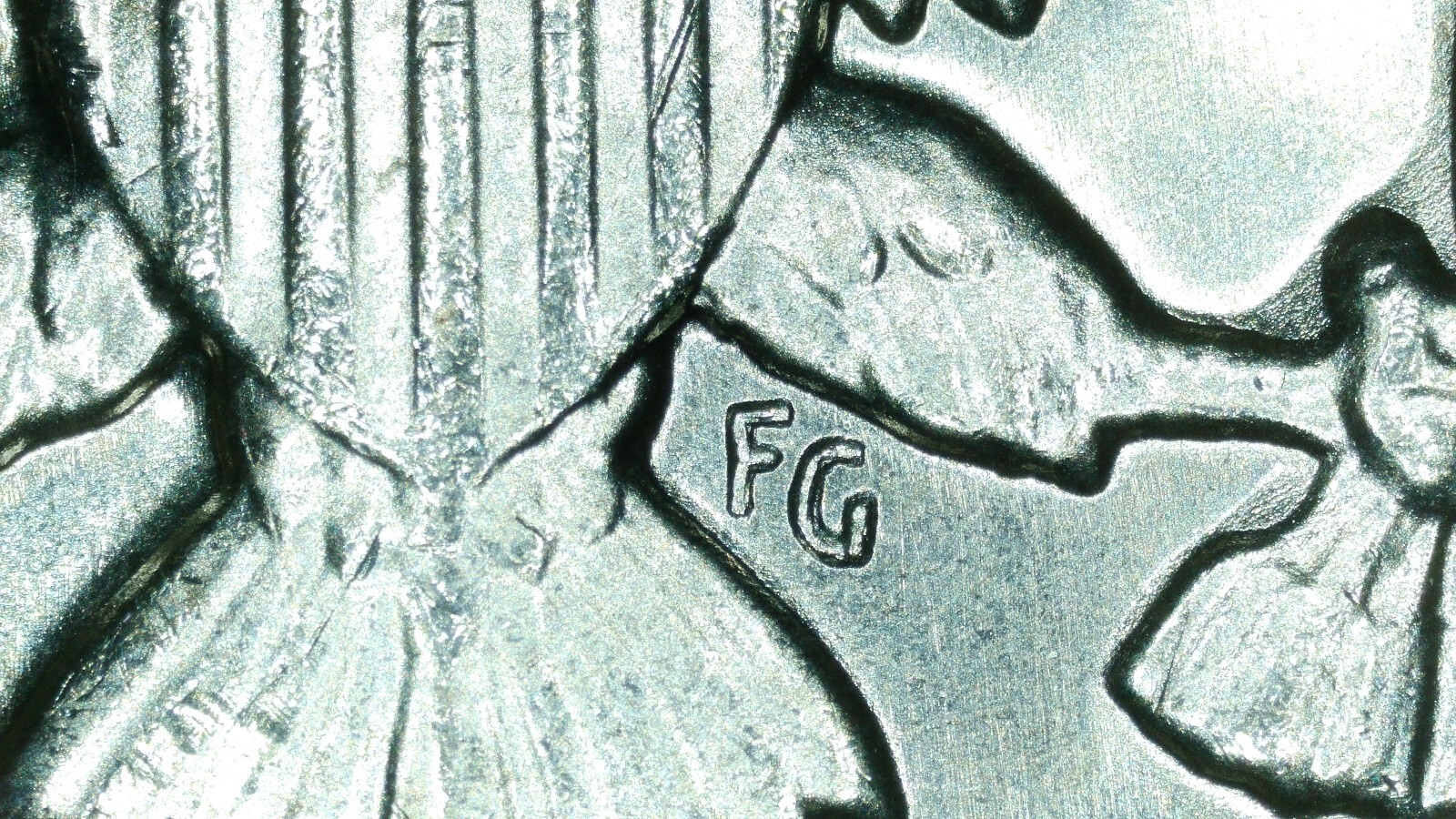 1969 D Kennedy 40% Silver Half Dollar Uncirculated Doubled Die Reverse DDR-004