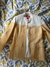 Shanghai Tang Women's Colorblock Mandarin Jacket – Size 10