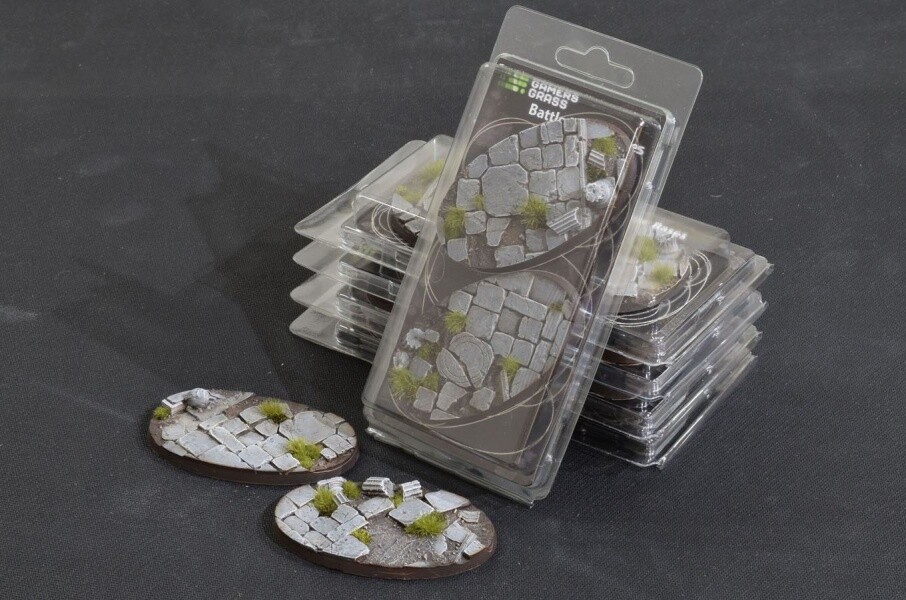 Temple Bases Oval 90mm (x2) - Battlefield Ready - Gamers Grass