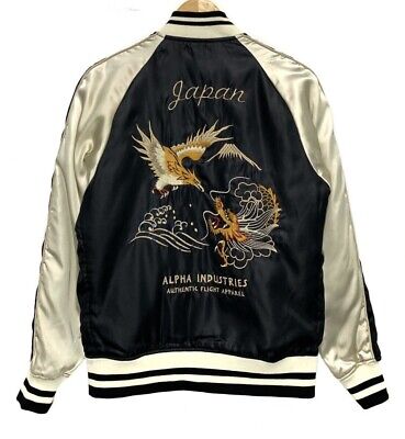 Alpha Industries MA-1 Reversible Sukajan Souvenir Bomber Alpha Industries MA-1 Reversible Sukajan Souvenir Bomber