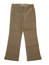 Liz Claiborne First Issue Stretch Size 12 33x31 Beige Straight Pants Women's