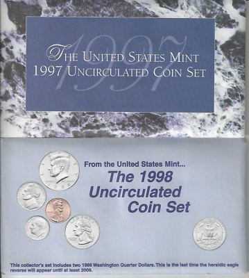 1984 1997 AND 1998 US MINT UNCIRCULATED COIN SET P&D 30 COINS | eBay