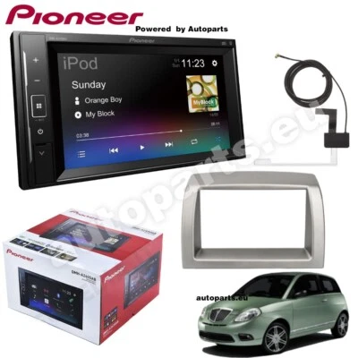 Kit Autoradio Pioneer DMH-A240DAB 2DIN Bluetooth USB Pour Lancia Ypsilon De 2003 - Photo 1/4