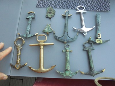 Ancien Tire Bouchon Ancre De Marine Lot Et Crochets Bateaux Ebay