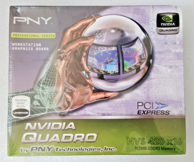 PNY Technologies Nvidia Quadro NVS 420 x16 512MB GDDR3 Memory Graphics Board