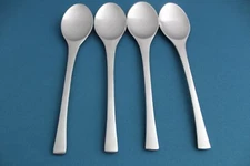 4 Place Oval Soup Spoon Dansk ODIN Satin Stainless Germany 7 7/8"