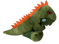 Wild Republic Iguana Plush Wrist Hugger Slap Bracelet Green Lizard 9" Soft Toy