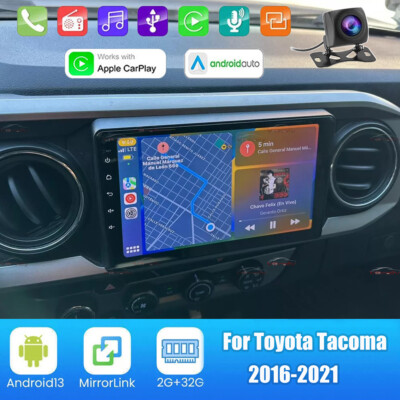 For 2016-2019 Toyota Tacoma 9'' Android Auto CarPlay Car Radio Stereo GPS NAV