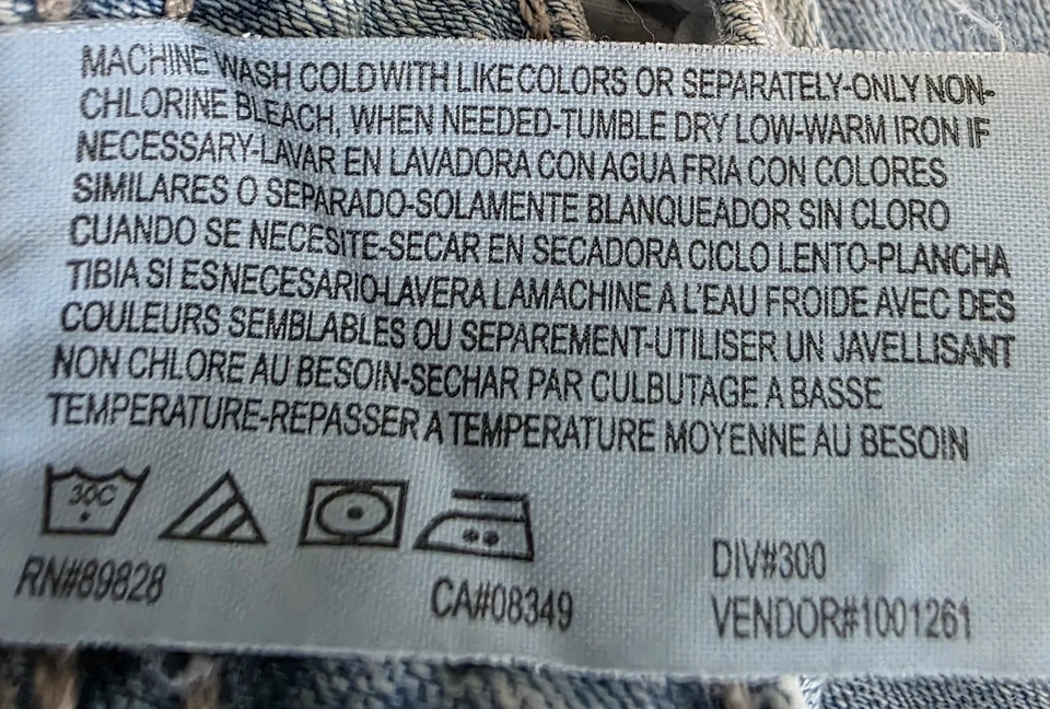 Falda de mujer Gloria Vanderbilt talla 18 hasta la rodilla botón cremallera jean Foto 3 de 4