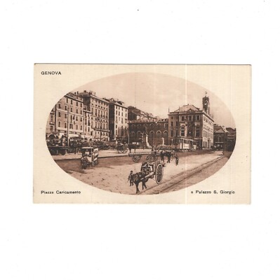 AK Ansichtskarte Genova / Piazza Caricamento e Palazzo S. Giorgio