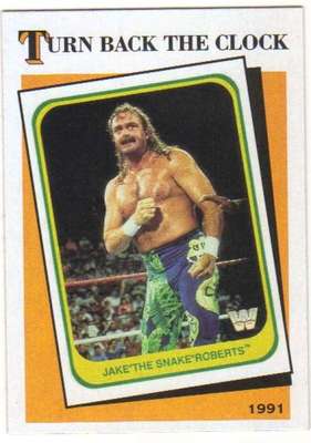 2016 Topps WWE Heritage Wrestling Turn Back the Clock #4 Jake The Snake Roberts