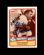 Ernie Stautner Signed 1989 Swell Greats New York Giants Autograph