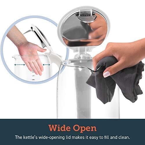 Cosori CO171GK2 1.7L Cordless Electric Glass Kettle WHITE eBay