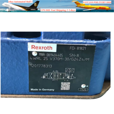 #ad NEW Rexroth directional valve 0811404405 4WRL25V370M 3X G24Z4 M DHL shippin $4000.00
