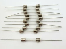 Lot of 10 Bussmann MDLV2 Pigtail Glass Fuses 250V 2 Amp 1/4" x 1-1/4" Slow Blow