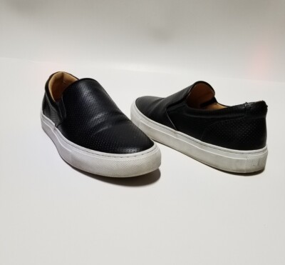 Greats Wooster Navy Slip-On Shoes Greats Wooster Slip On Shoes Sneakers Navy Leather Italy  main image 3