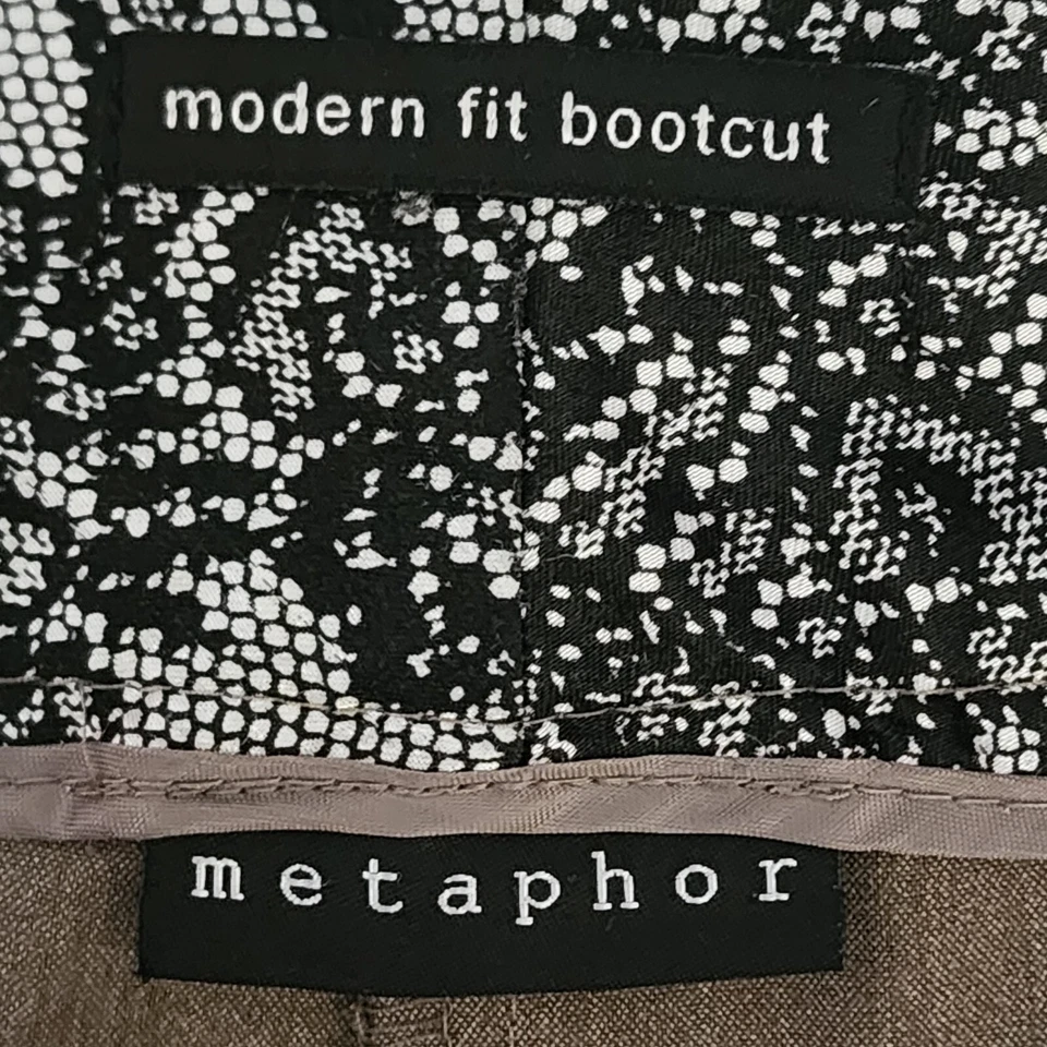 Calça Feminina Metaphor Ajuste Moderno Bootcut Frente Plana Marrom Tamanho 18 - Imagem 4 de 4
